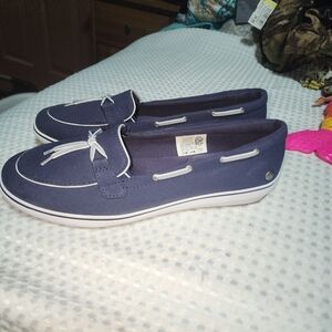 GRASSHOPPERS EUC WOMENS SZ 8.5W WINDSOR LACE CORE SLIPON SHOES